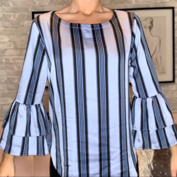 Blue striped blouse - Picture 1 of 1